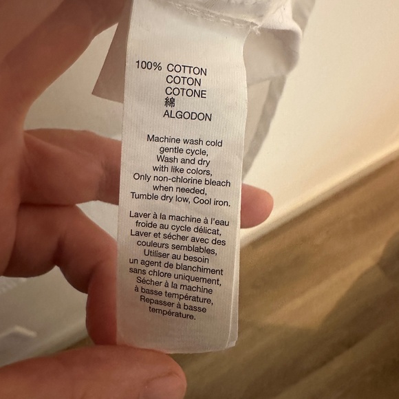 Gap Crisp White Boyfriend Fit Button Down Shirt - Picture 5 of 5